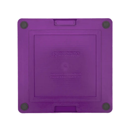 LickiMat Soother Tuff purple mat back view showing suction feet
