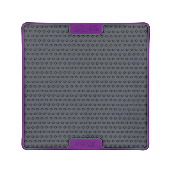 LickiMat Soother Tuff purple mat product shot