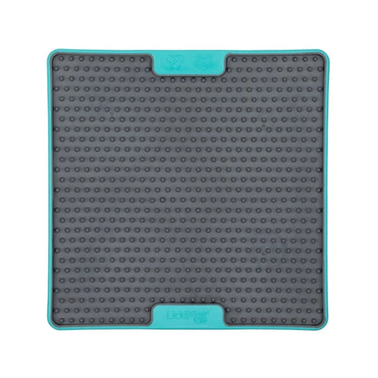 LickiMat Soother Tuff turquoise mat close-up of texture