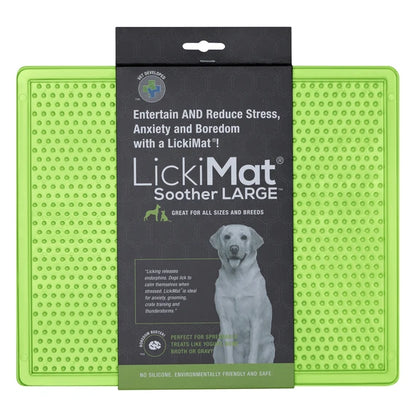 LickiMat Soother X Large in green colourway
