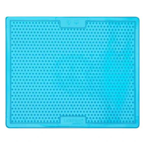 Close-up of LickiMat Soother X Large turquoise texture