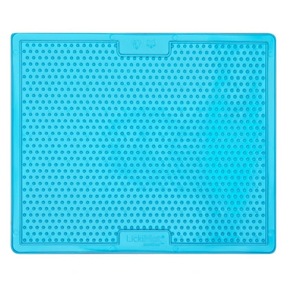 Close-up of LickiMat Soother X Large turquoise texture