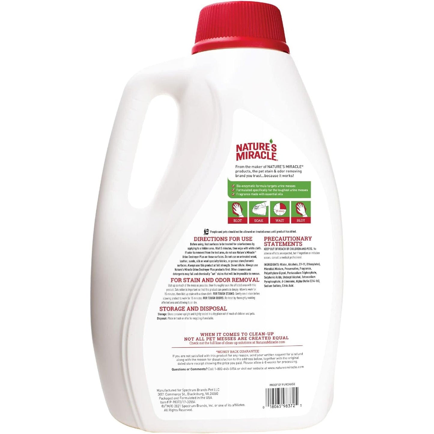 Nature's Miracle – Urine Destroyer Plus (Cat)