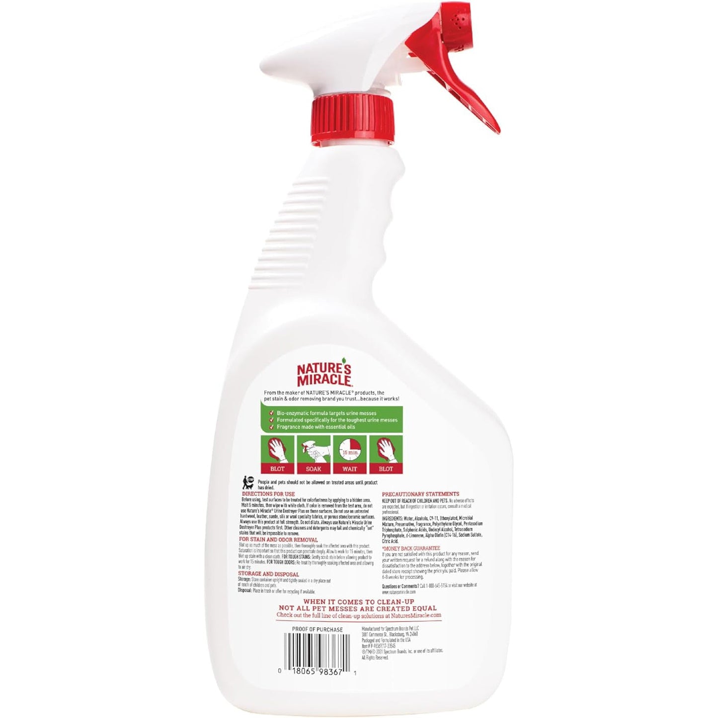 Nature's Miracle – Urine Destroyer Plus (Cat)