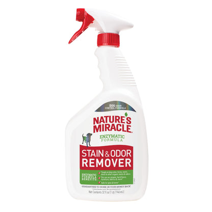 Nature's Miracle Stain & Odor Remover for Dogs, 32oz spray bottle