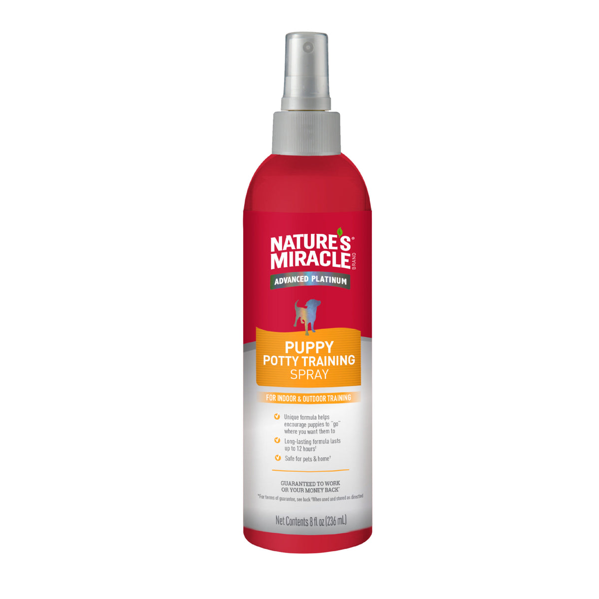Nature's Miracle Puppy Potty Training Spray, front of bottle