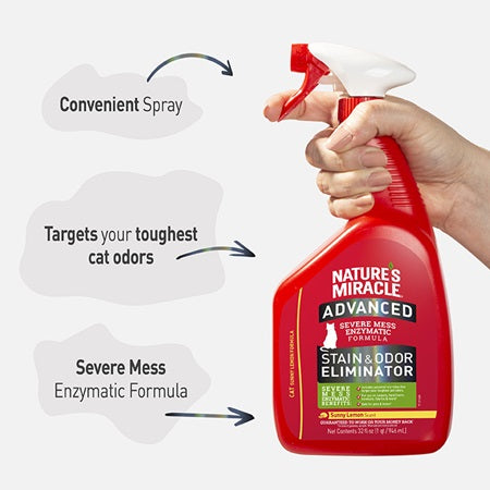 Nature's Miracle Stain & Odor Eliminator key benefits panel