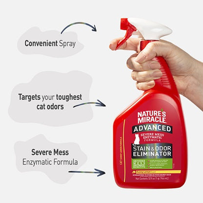 Nature's Miracle Stain & Odor Eliminator key benefits panel