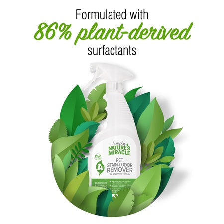 Simply Nature's Miracle Pet Stain & Odor Remover product feature callout