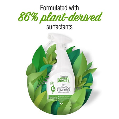 Simply Nature's Miracle Pet Stain & Odor Remover product feature callout