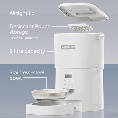 PetSafe FlexFeed Automatic Pet Feeder – Programmable Feeder for Cats & Small Dogs