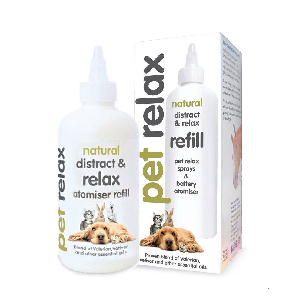 Pet Relax Natural Distract & Relax Atomiser product packaging