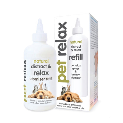 Pet Relax Natural Distract & Relax Atomiser product packaging