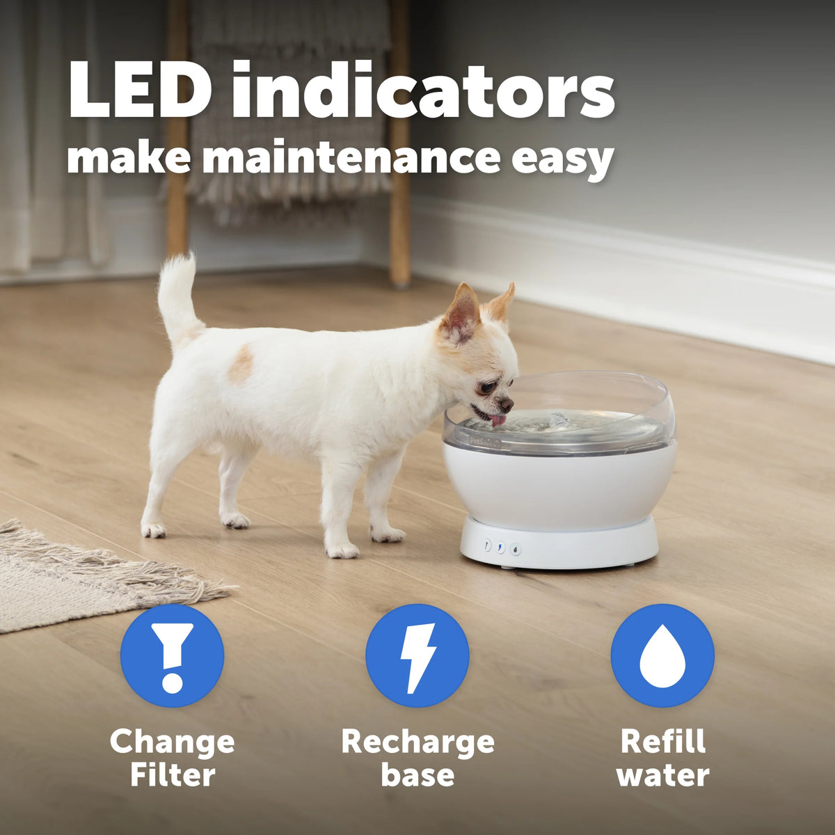 PetSafe – HydroSphere 1.7L Cordless Fountain