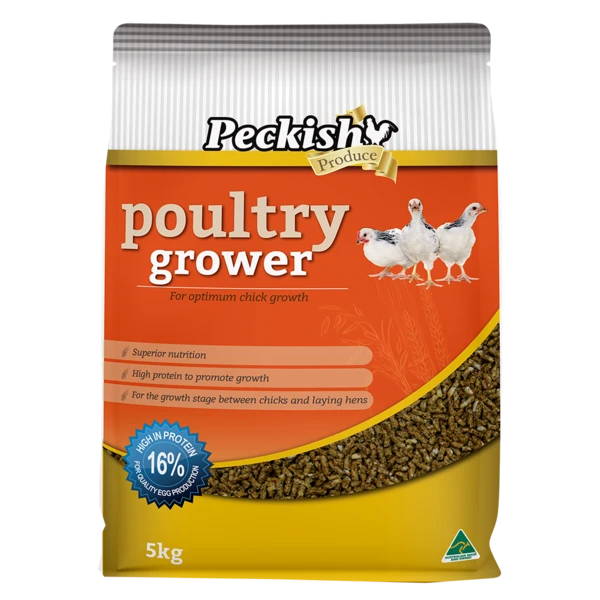 Peckish Poultry Grower 5kg feed bag