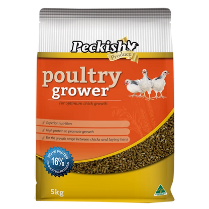Peckish Poultry Grower 5kg feed bag