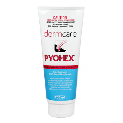 Dermcare Pyohex Medicated Conditioner 200mL bottle front