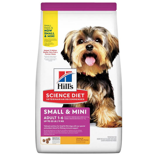 Hill's Science Diet Small & Mini Adult dry dog food bag