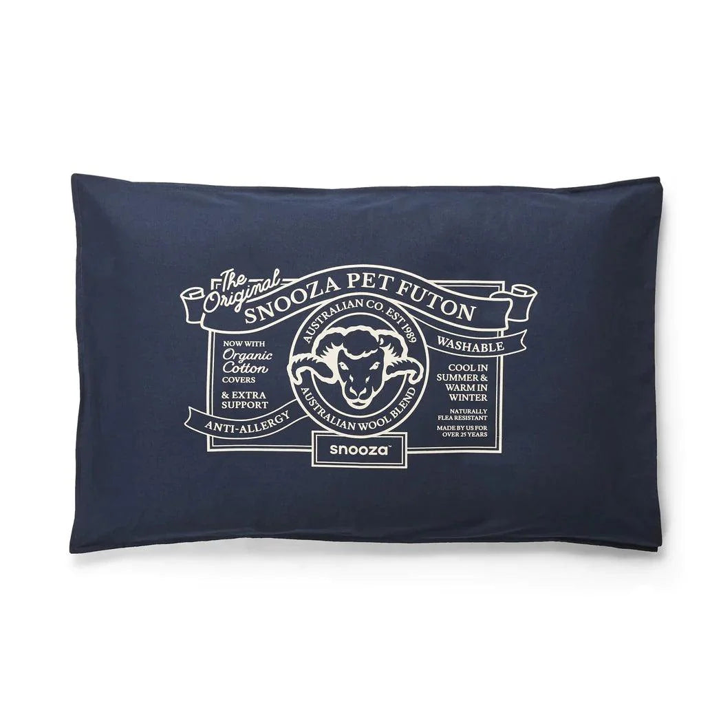 Snooza Futon - Blue Organic Dog Bed