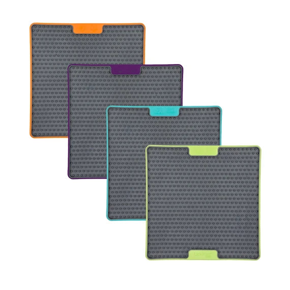LickiMat Soother Tuff Series colour range without labels