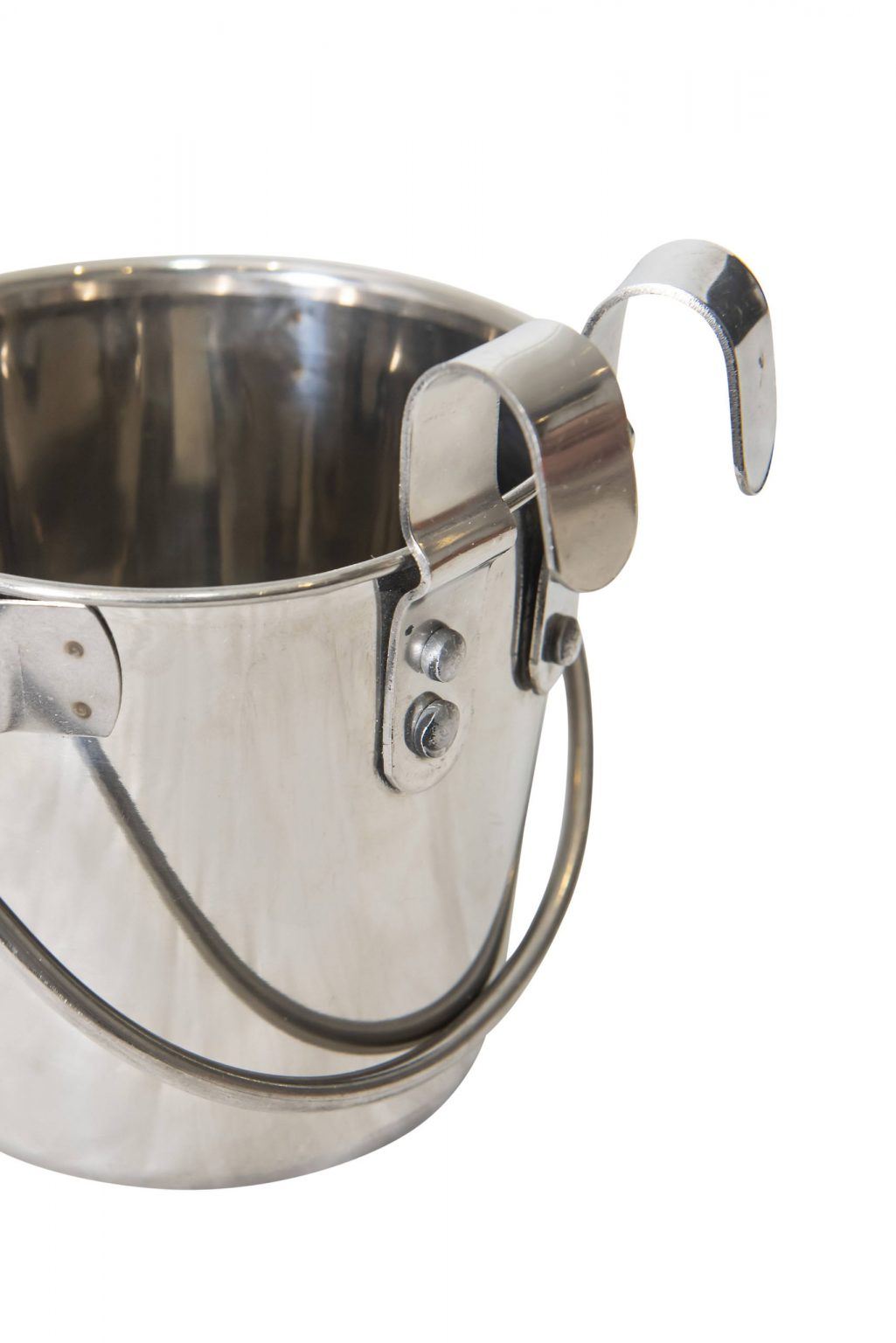Superior Pet stainless steel flat sided bucket, tall size view