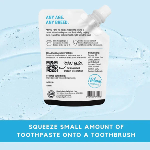 Dog Paste for Teeth - Petz Park Toothpaste for Dogs