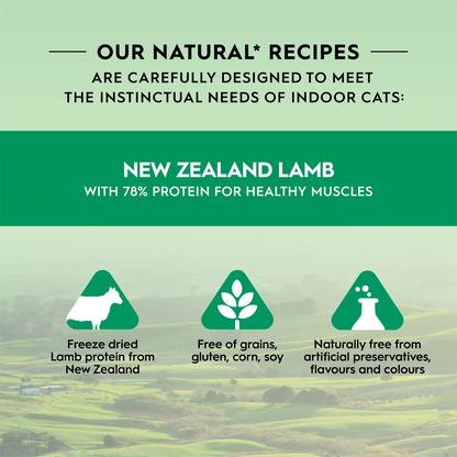 Trilogy freeze-dried lamb treats, back of pack ingredients