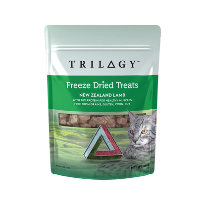 Trilogy freeze-dried lamb cat treats, front of pack