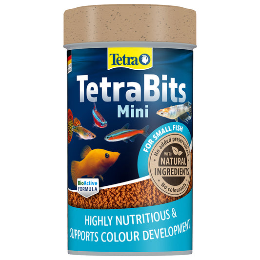 Tetra TetraBits Mini 35g tub of slow sinking granules for small tropical fish