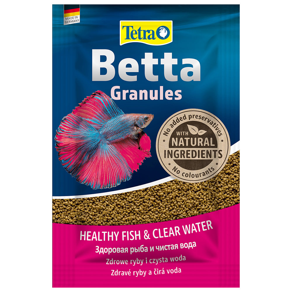 Tetra Betta Granules 5g fish food packaging