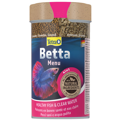 Tetra Betta Menu 38g fish food packaging