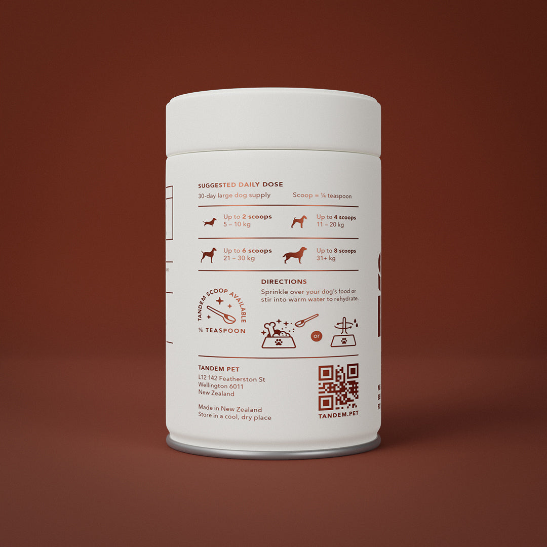 Tandem – Super Foods – New Zealand Beef Bone Broth Powder for Cats & Dogs