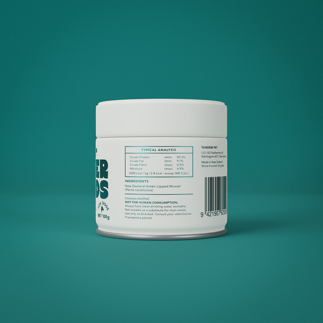 Tandem – Super Foods – New Zealand Green Lipped Mussel Powder for Cats & Dogs