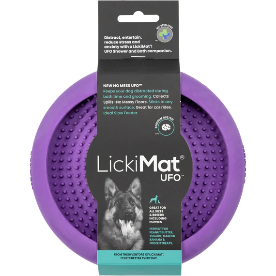 LickiMat UFO in purple product shot