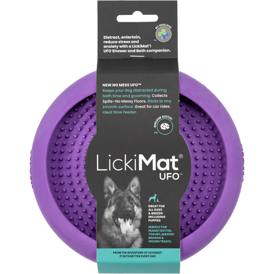 LickiMat UFO in purple product shot