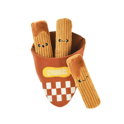 Hugsmart Food Party Churros Dog Toy Set