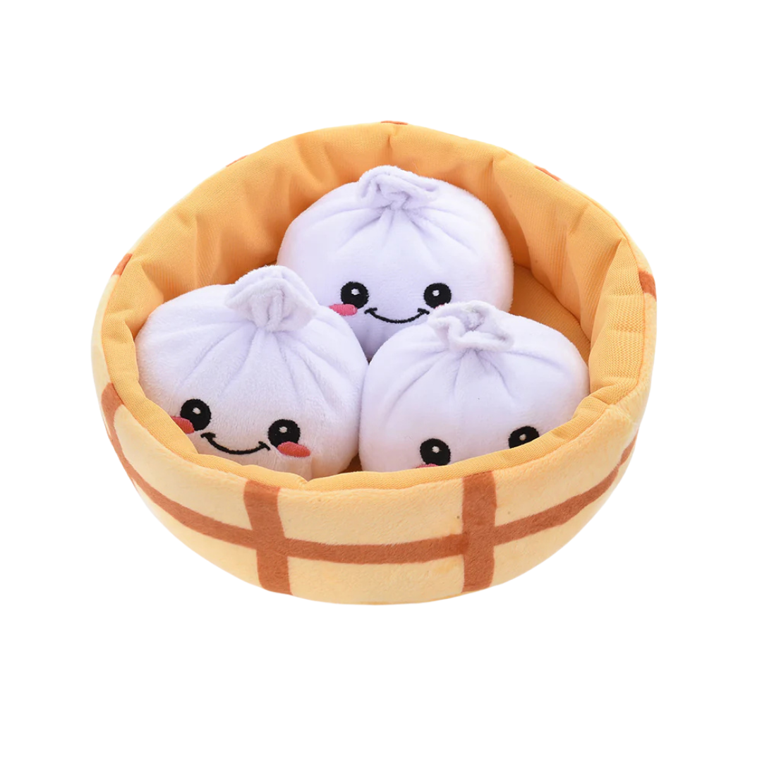 Hugsmart Food Party Soup Dumplings Dog Toy Set