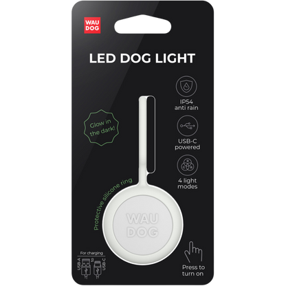 WAUDOG LED Dog Light – Rechargeable RGB Safety Light