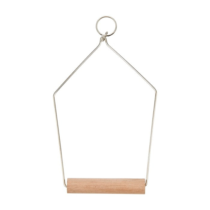 Wire swing perch for bird cages, product shot