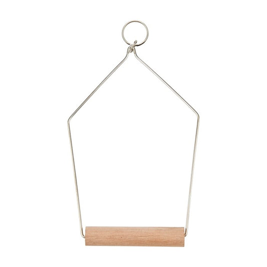 Wire swing perch for bird cages, product shot
