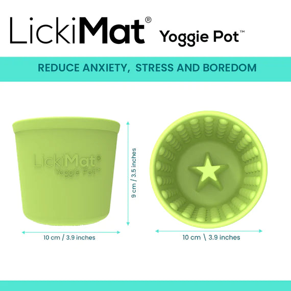 LickiMat Yoggie Pot size comparison shot 2