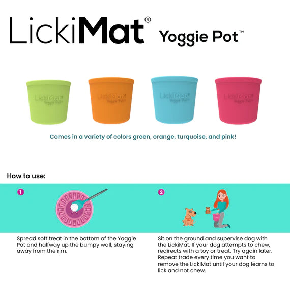 LickiMat Yoggie Pot size comparison shot 3