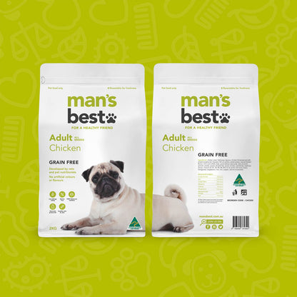 Man's Best – Adult Dog – GRAIN FREE – Chicken