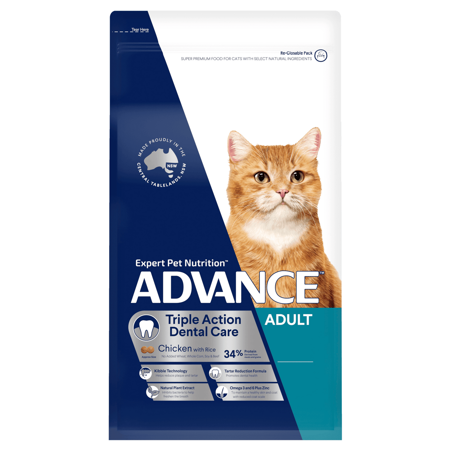 Advance Cat Food for Adult Cat | Triple Action Dental Care