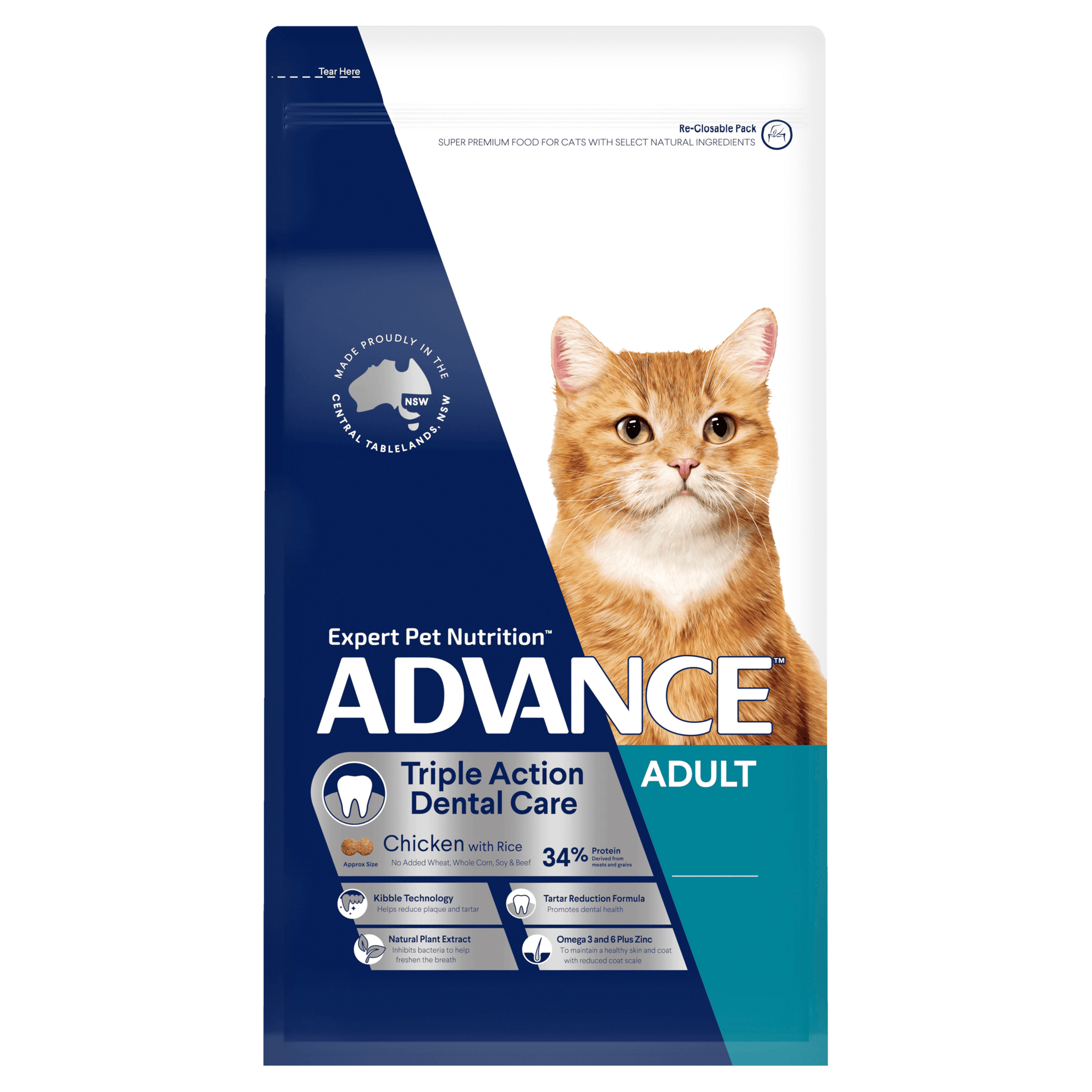 Advance Cat Food for Adult Cat | Triple Action Dental Care