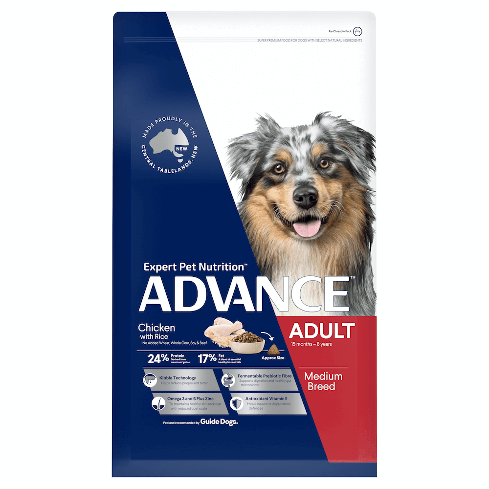 Advance Adult Dry Dog Food for Medium Breed, Chicken Flavour