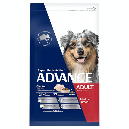 Advance Adult Dry Dog Food for Medium Breed, Chicken Flavour