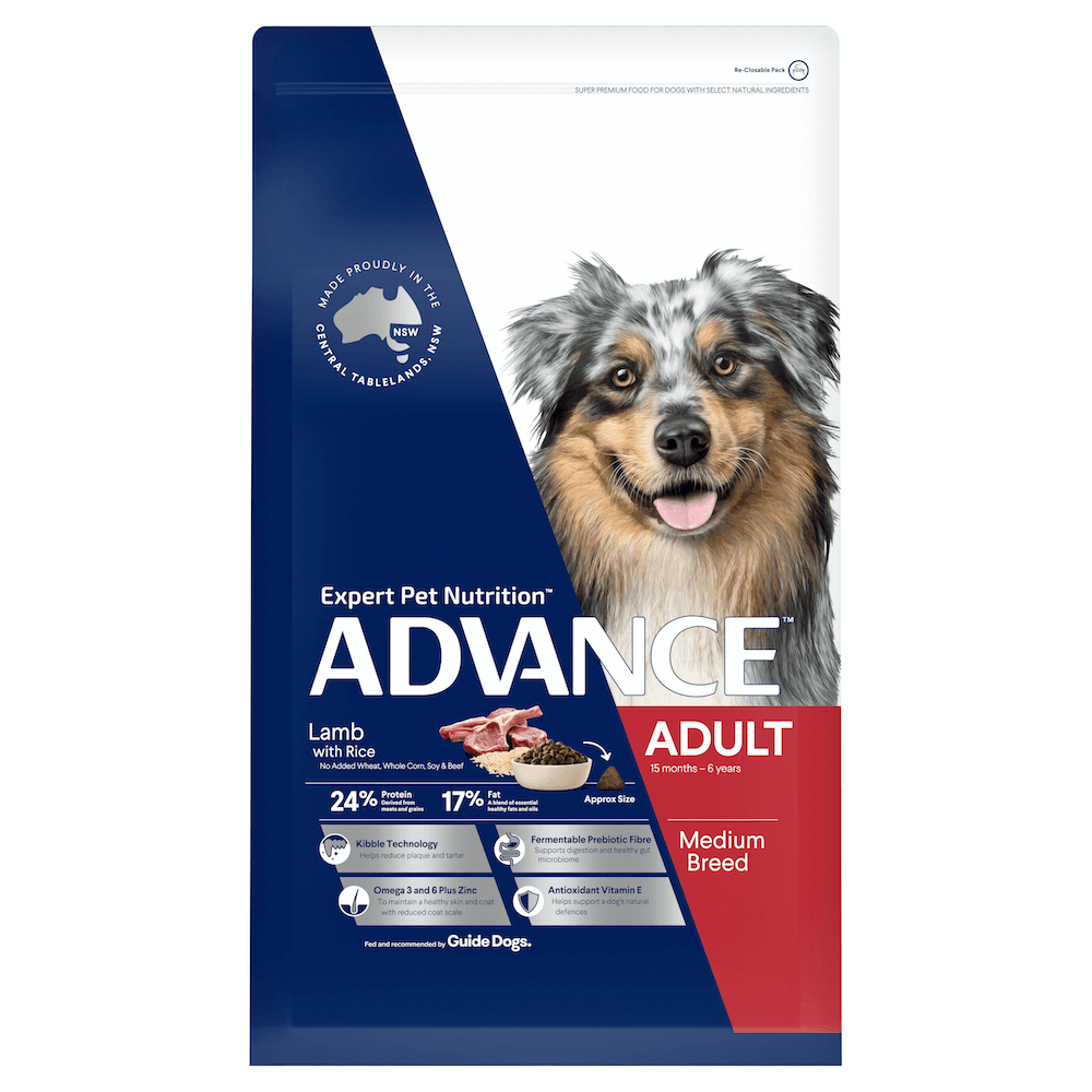 Advance Dry Dog Food for Medium Breed Lamb Flavour