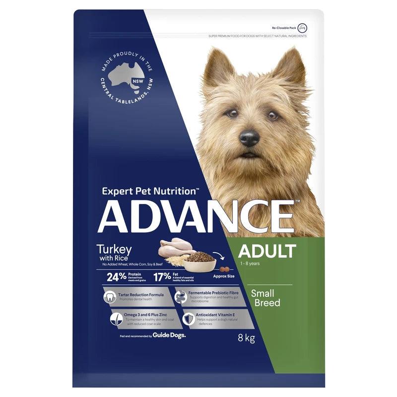 Advance Adult Dry Dog Food for Small Breed Turkey Flavour