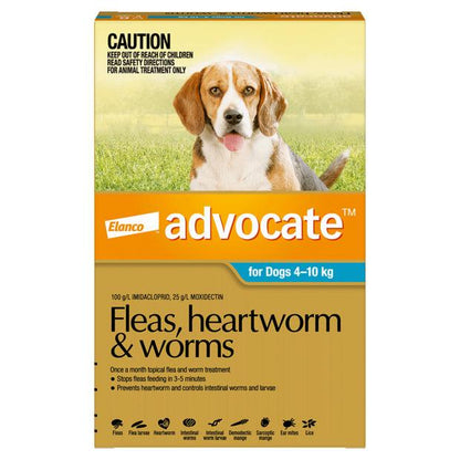 Advocate For Dogs – Fleas, Heartworm & Worms – Advocate Flea Treatment